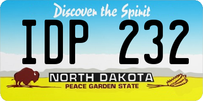 ND license plate IDP232