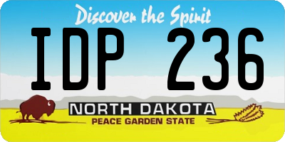 ND license plate IDP236