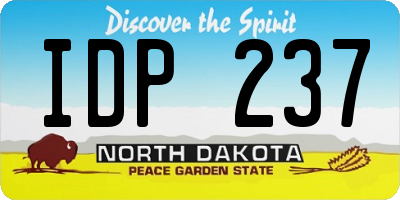ND license plate IDP237