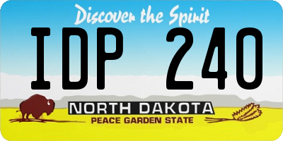ND license plate IDP240