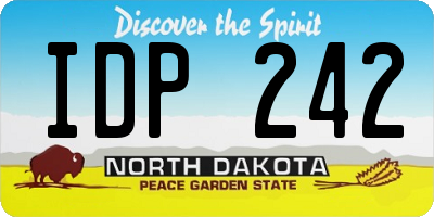 ND license plate IDP242