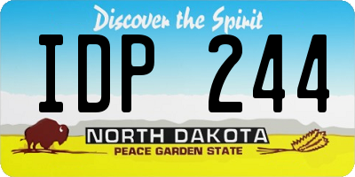 ND license plate IDP244