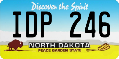 ND license plate IDP246