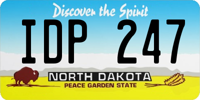 ND license plate IDP247