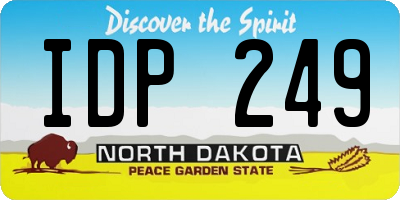 ND license plate IDP249