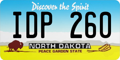 ND license plate IDP260