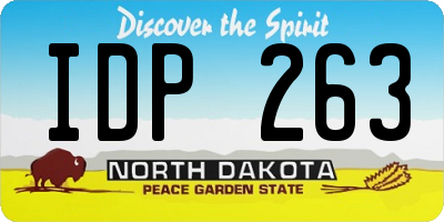 ND license plate IDP263