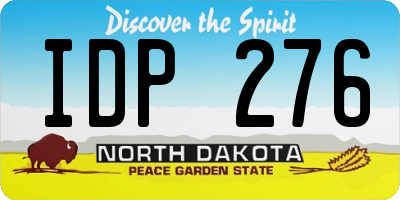 ND license plate IDP276