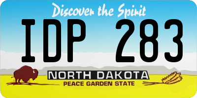 ND license plate IDP283