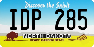 ND license plate IDP285