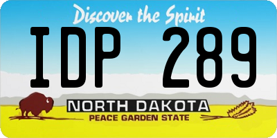 ND license plate IDP289