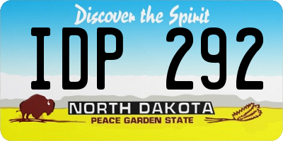ND license plate IDP292