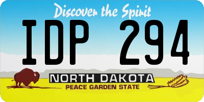 ND license plate IDP294