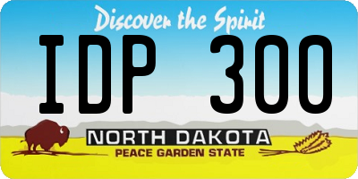 ND license plate IDP300