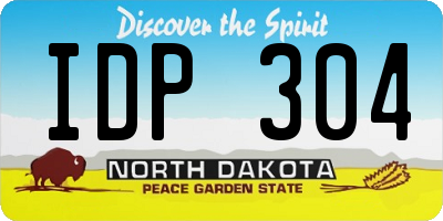 ND license plate IDP304