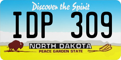 ND license plate IDP309