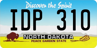 ND license plate IDP310