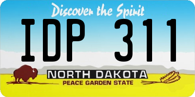 ND license plate IDP311