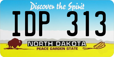 ND license plate IDP313