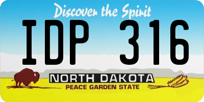ND license plate IDP316