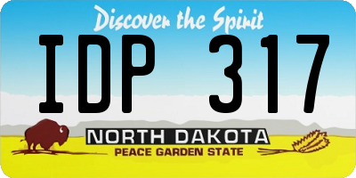 ND license plate IDP317