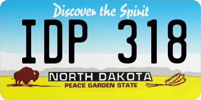 ND license plate IDP318