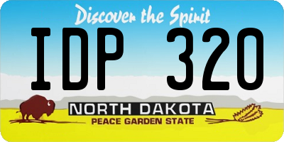 ND license plate IDP320