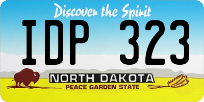 ND license plate IDP323