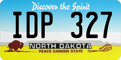 ND license plate IDP327