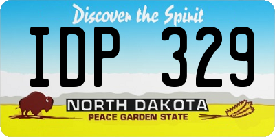 ND license plate IDP329