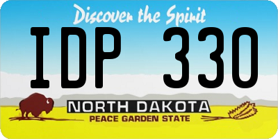 ND license plate IDP330
