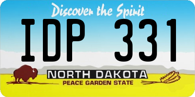 ND license plate IDP331