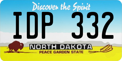 ND license plate IDP332