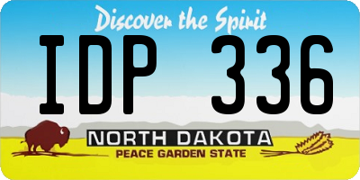 ND license plate IDP336