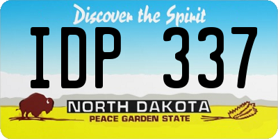 ND license plate IDP337