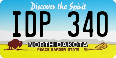 ND license plate IDP340