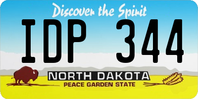 ND license plate IDP344