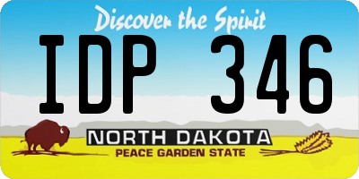ND license plate IDP346