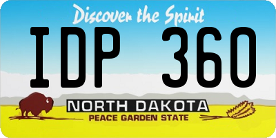 ND license plate IDP360