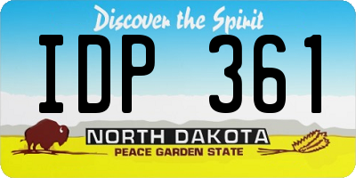ND license plate IDP361