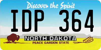 ND license plate IDP364