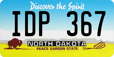 ND license plate IDP367
