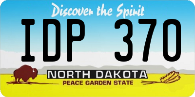 ND license plate IDP370