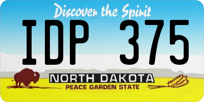 ND license plate IDP375