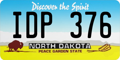 ND license plate IDP376