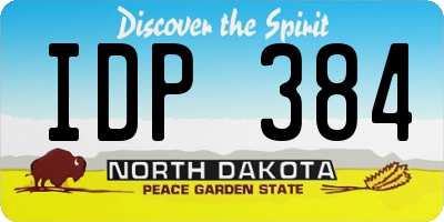 ND license plate IDP384