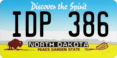 ND license plate IDP386