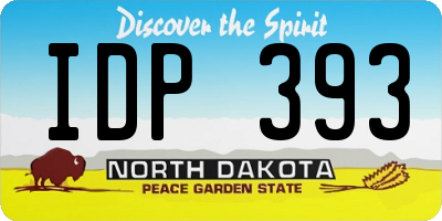 ND license plate IDP393