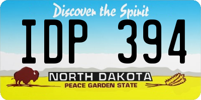 ND license plate IDP394