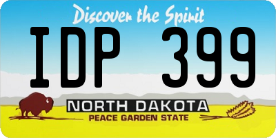 ND license plate IDP399